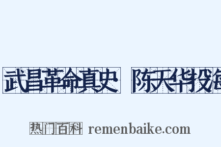 武昌革命真史·陈天华投海是什么意思的图片